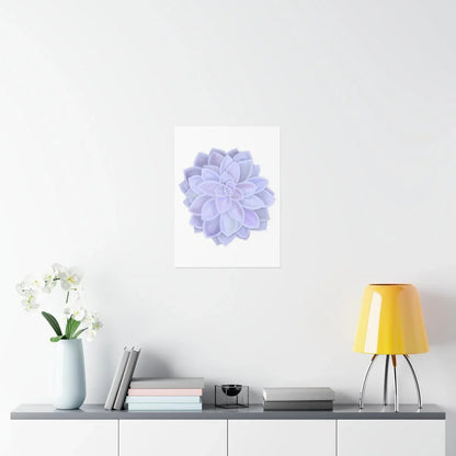 Graptopetalum Murasaki Succulent Botanical Print – Unframed Wall Art