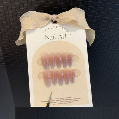 Blush Gradient Nude Nail Art Removable Nail Tip