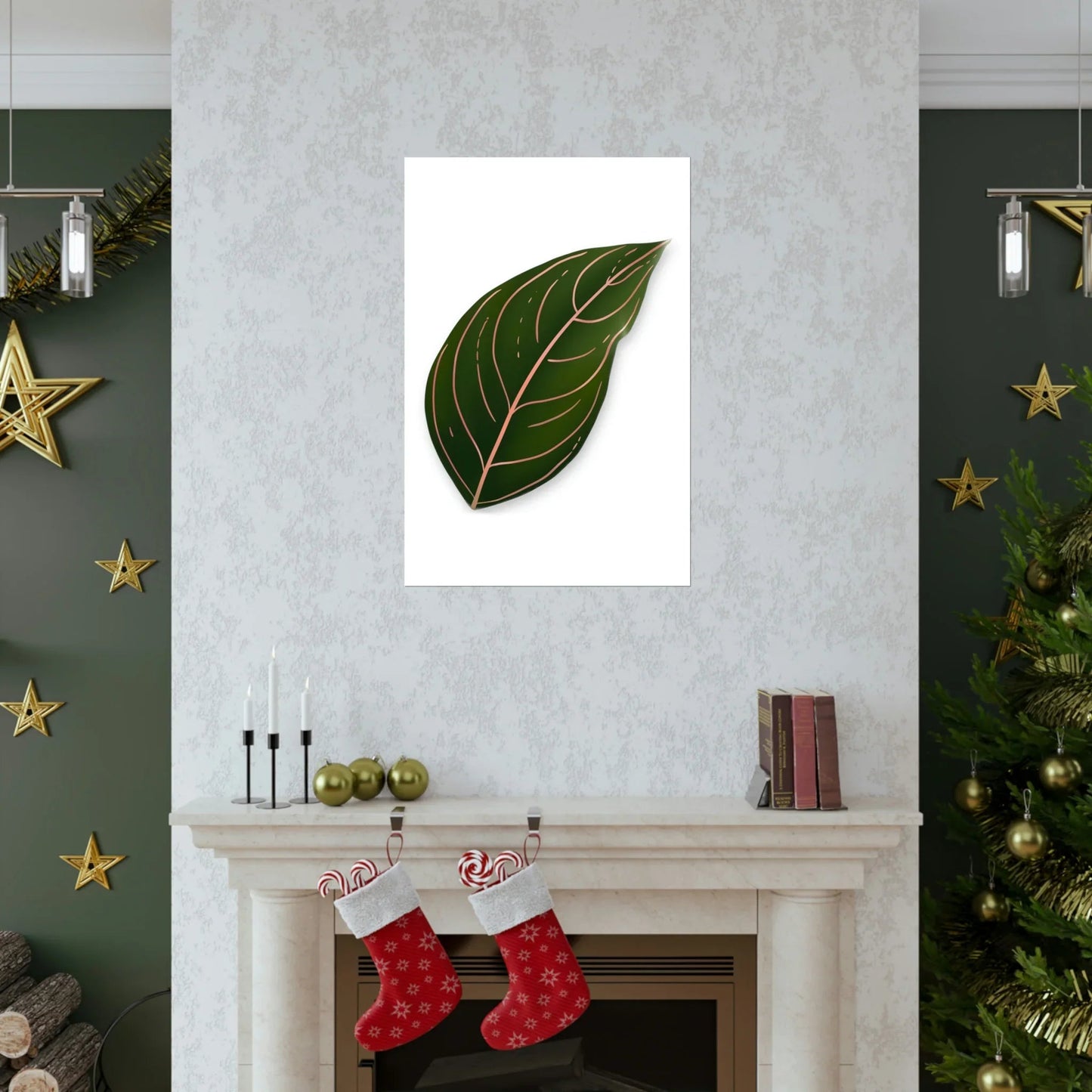 Aglaonema Rotundum Botanical Print – Unframed Wall Art