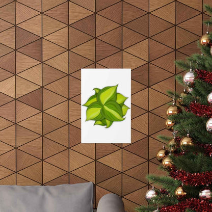 Philodendron Brasil Botanical Print – Unframed Wall Art