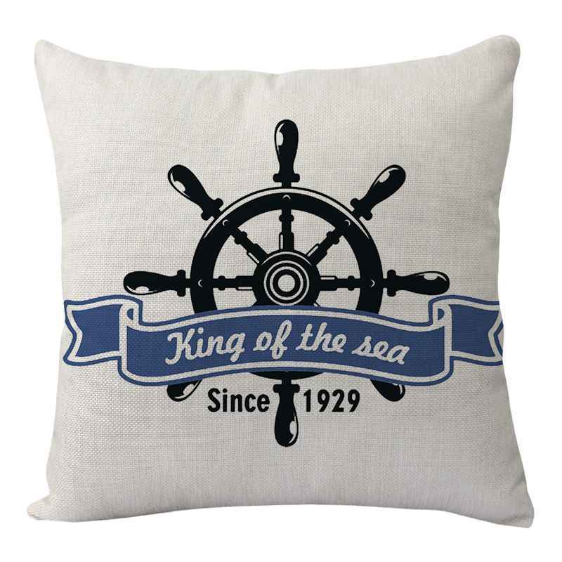 New Lighthouse Anchor Digital Printing Linen Pillowcase