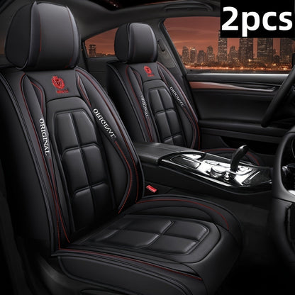 Faux Leather Universal Seat Covers Driver & Passenger Seats