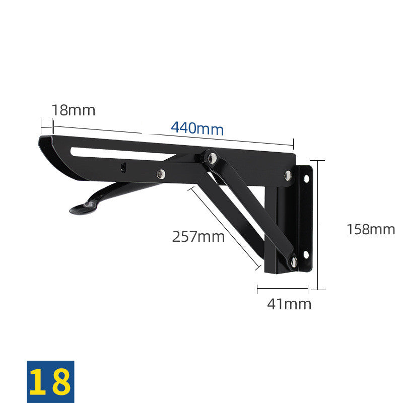 Stainless Steel K-shaped Folding Triangle Bracket Wall Shelf Shelf Support Frame