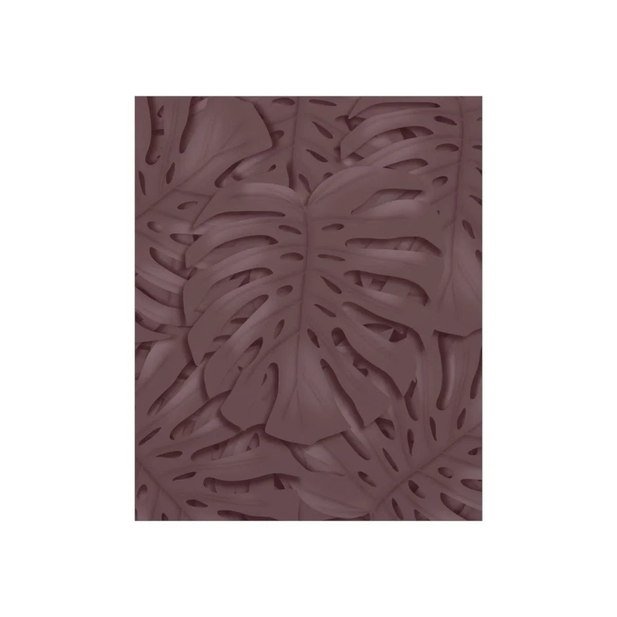 Merlot Monstera Botanical Print – Unframed Wall Art