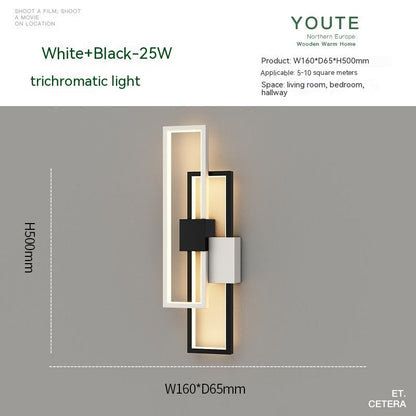 Bedroom Bedside Nordic Minimalism Wall Lamp Modern Minimalist
