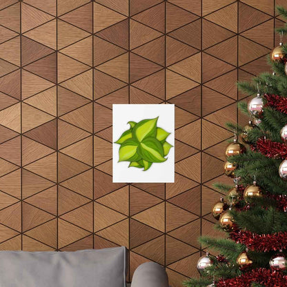 Philodendron Brasil Botanical Print – Unframed Wall Art
