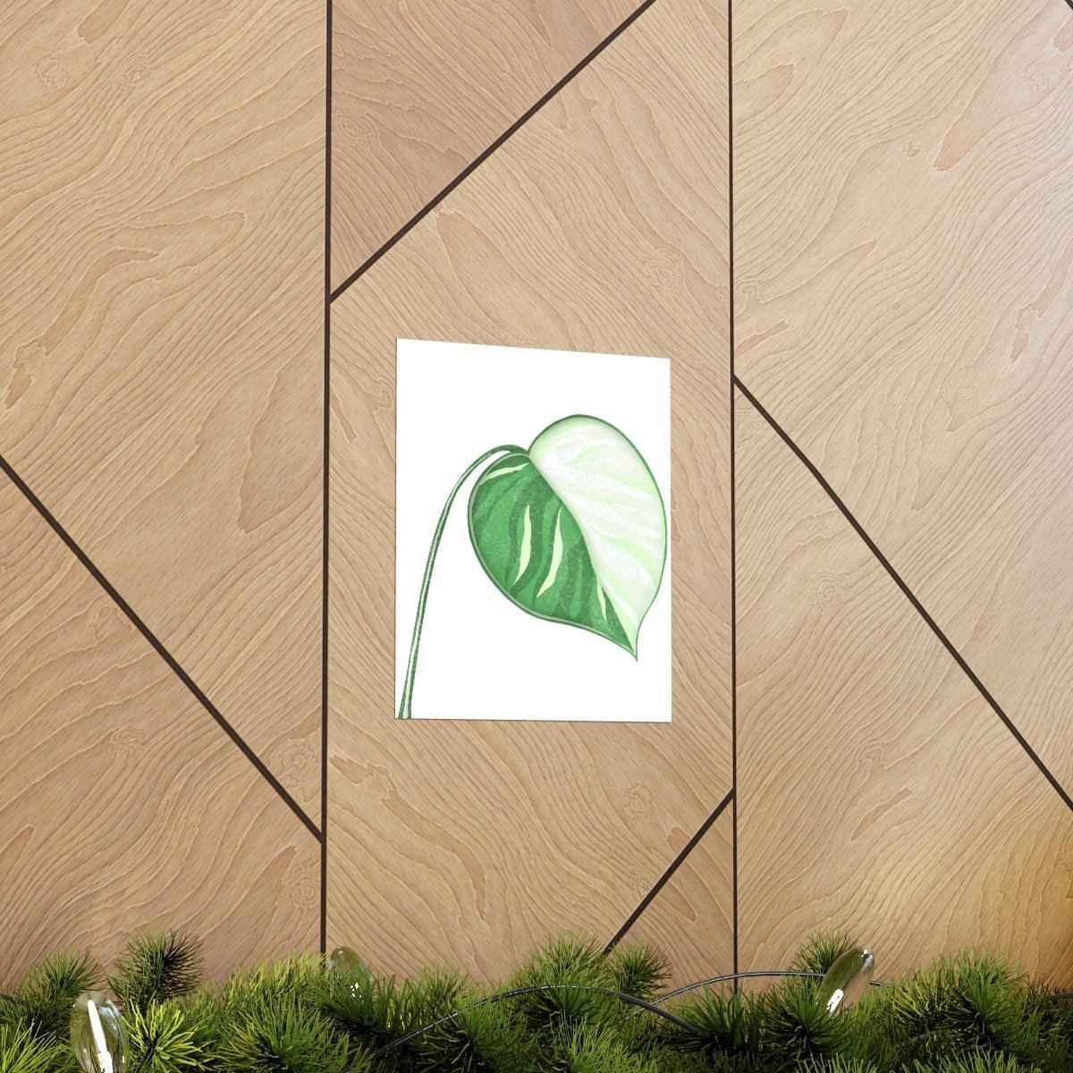 Monstera Albo Botanical Print – Unframed Wall Art