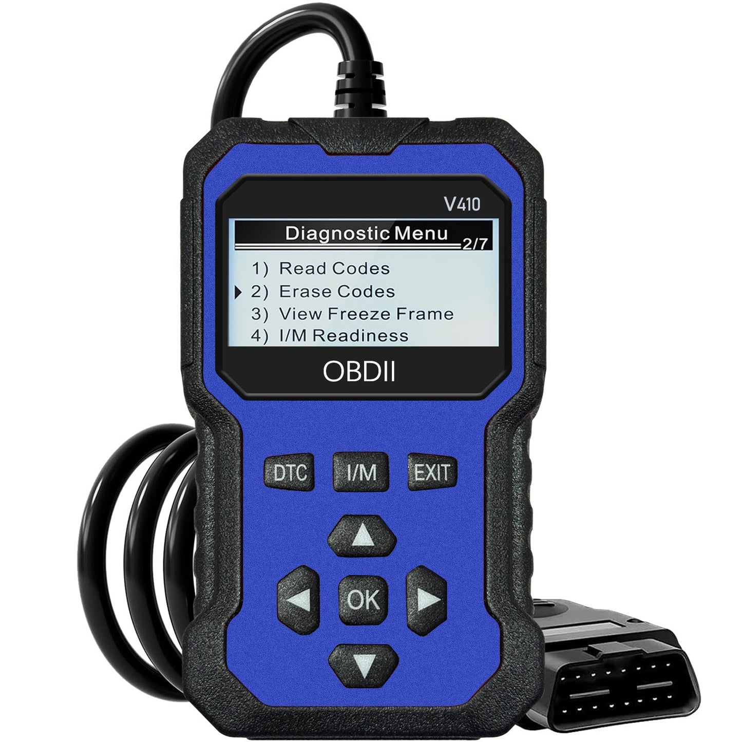 Advanced OBD II Scanner for Car Engine Fault Codes CAN Diagnostic Tool w/ Freeze Frame & I/M Monitor