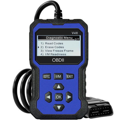 Advanced OBD II Scanner for Car Engine Fault Codes CAN Diagnostic Tool w/ Freeze Frame & I/M Monitor