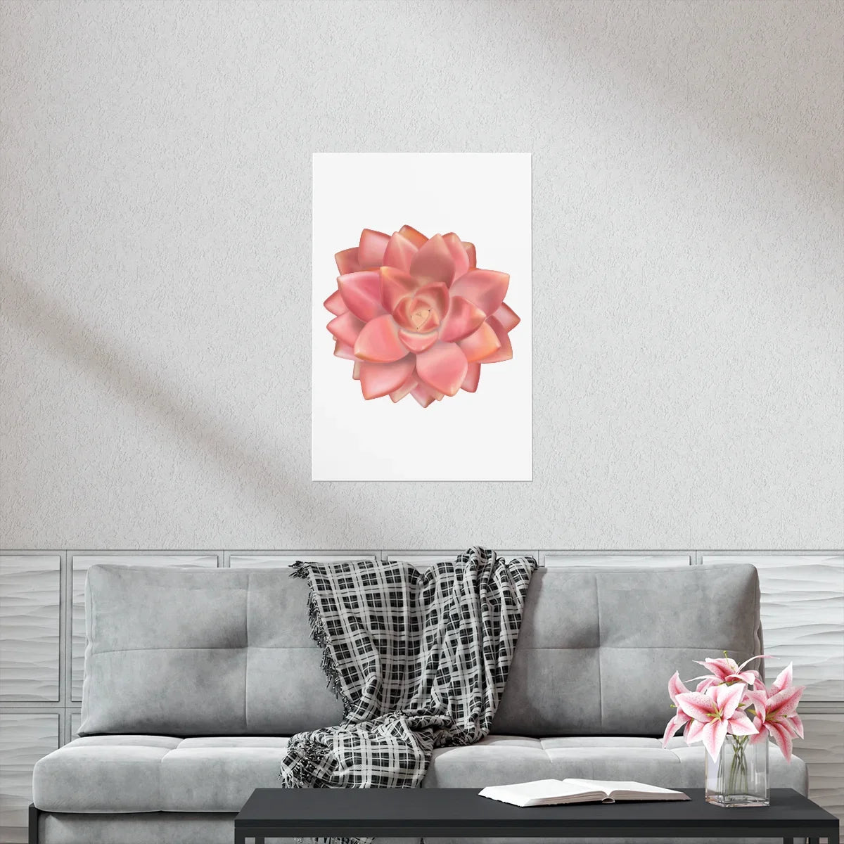 Graptosedum California Sunset Succulent Botanical Print – Unframed Wall Art