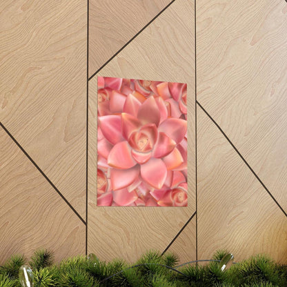 Graptosedum California Sunset Succulent Pattern Botanical Print – Unframed Wall Art
