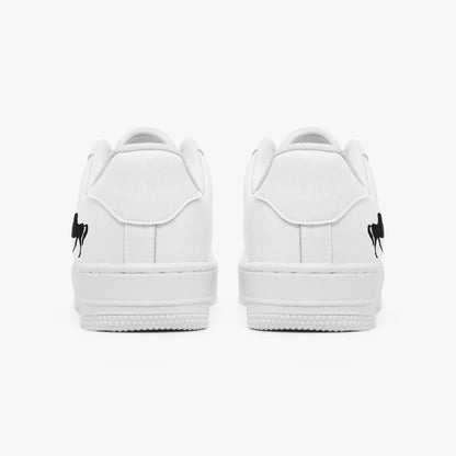 NESTDEER 977. AF1 Low-Top Leather Sports Sneakers - Tongue Printable