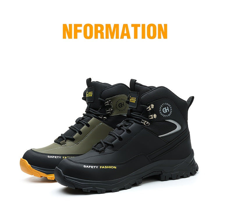 Heavy-Duty High-Quality Steel Toe Men's Work Boots