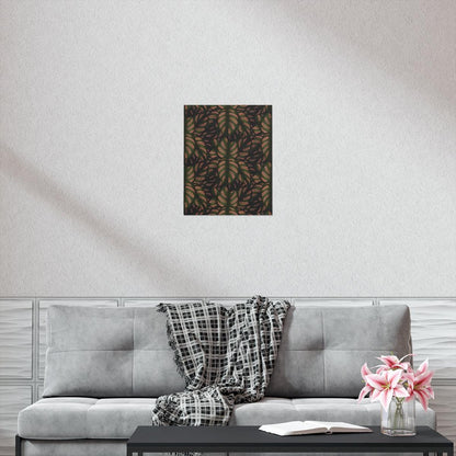 Calathea Pinstripe Botanical Print – Unframed Wall Art