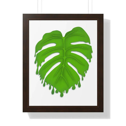 Melting Monstera Framed Print – Botanical Wall Art