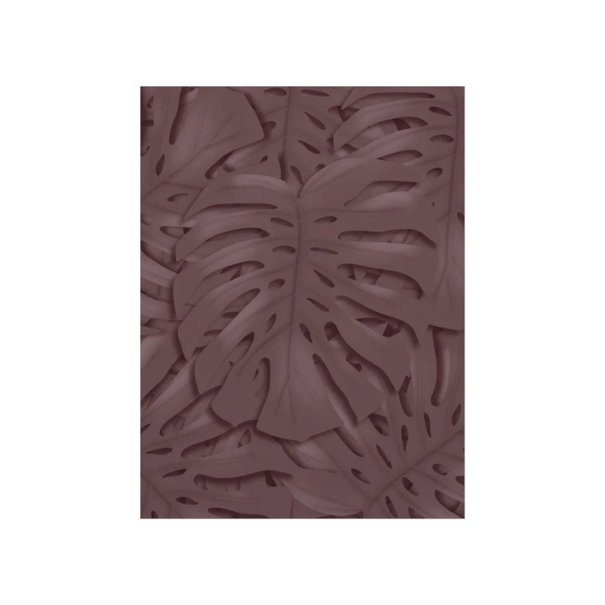 Merlot Monstera Botanical Print – Unframed Wall Art