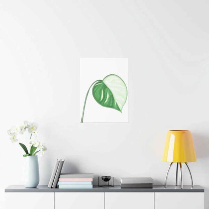Monstera Albo Botanical Print – Unframed Wall Art