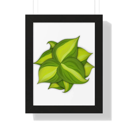 Philodendron Brasil Framed Print – Botanical Wall Art