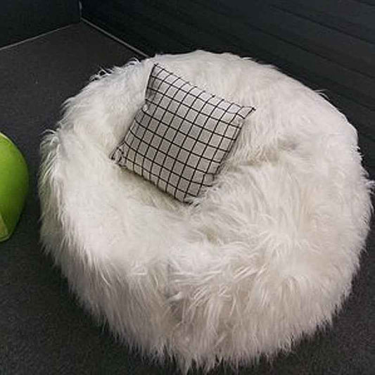 Cute Round Beanbag Plush Lazy Sofa For The Study Perfect For One Person