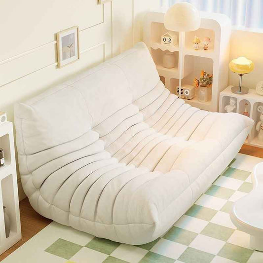 Tatami Single-seat Living Room Sofa Chair With Cat-proof Stain-resistant Leather