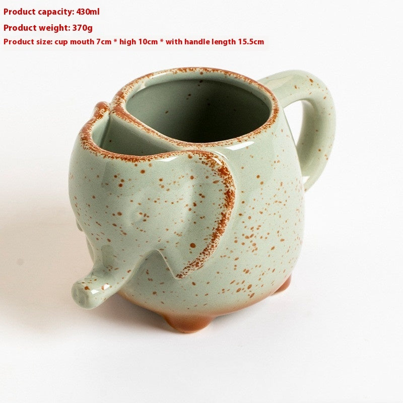 Creative Elephant Shaped Cup Containing Tea Bags