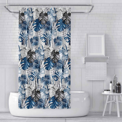 Digital Printing Shower Curtain Cloth Green Plants