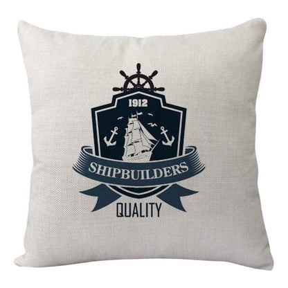 New Lighthouse Anchor Digital Printing Linen Pillowcase