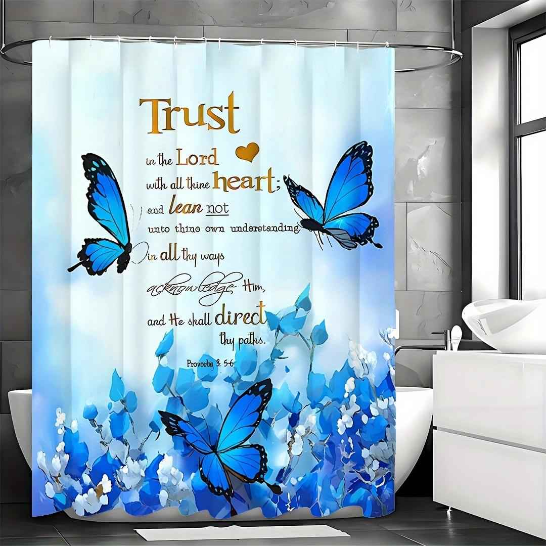 3d Digital Printing Waterproof Shower Curtain