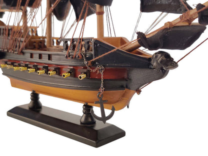 Wooden Fearless Black Sails Limited Model Pirate Ship 15""
