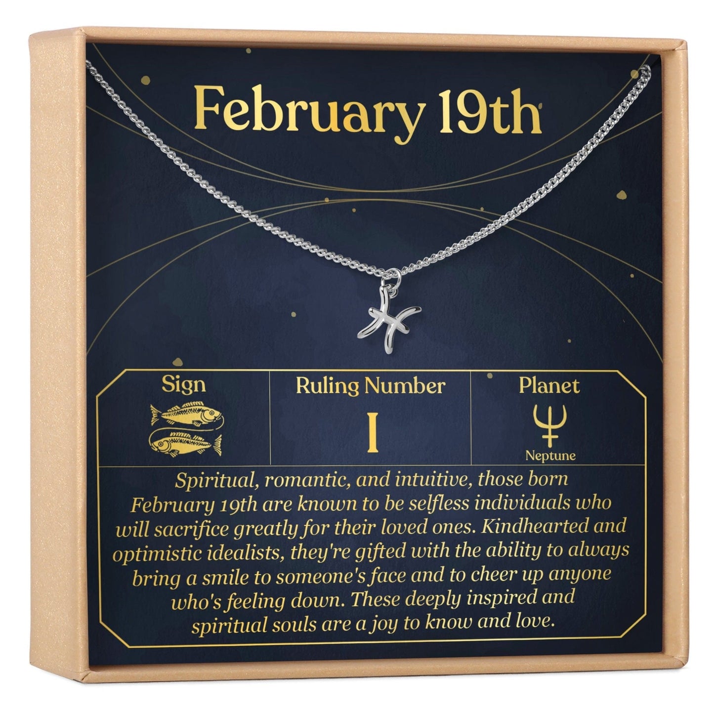 February 19th Pisces Necklace