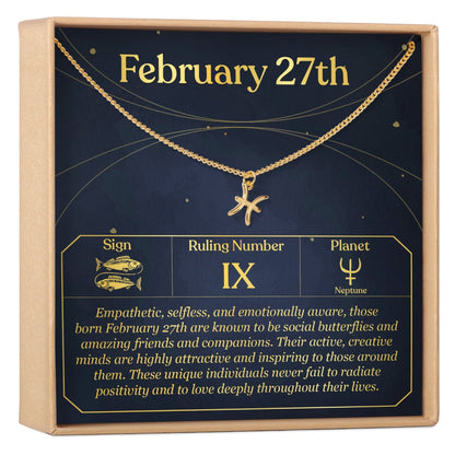 February 27th Pisces Necklace