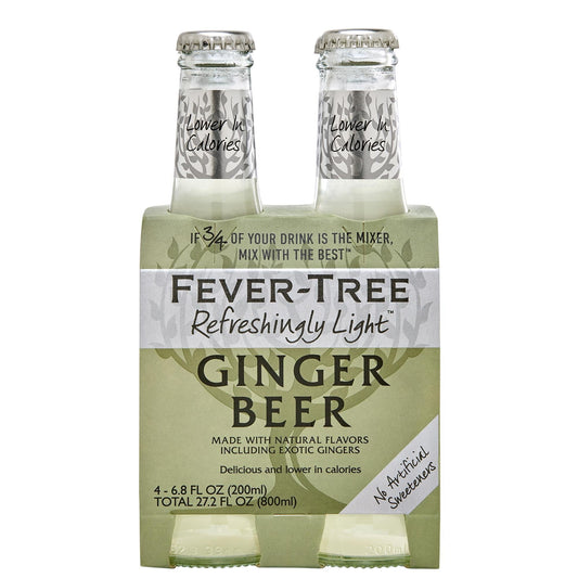 Fever Tree - 'Refreshingly Light' Ginger Beer (4x200ML)