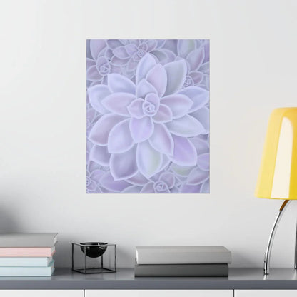 Graptopetalum Murasaki Succulent Pattern Botanical Print – Unframed Wall Art