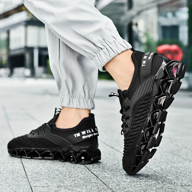 Athletic Footwear for Men - Cozy And Airy Sneakers, Practical, with a Soft Sole Ideal for Prolonged Standing, Featuring a Fish Scale Pattern for Gym Workouts, Walking, And Outdoor Pursuits