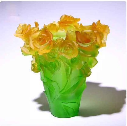 Light-luxury Rose Vase For Living Roomsartistic Floral Arrangement Decor