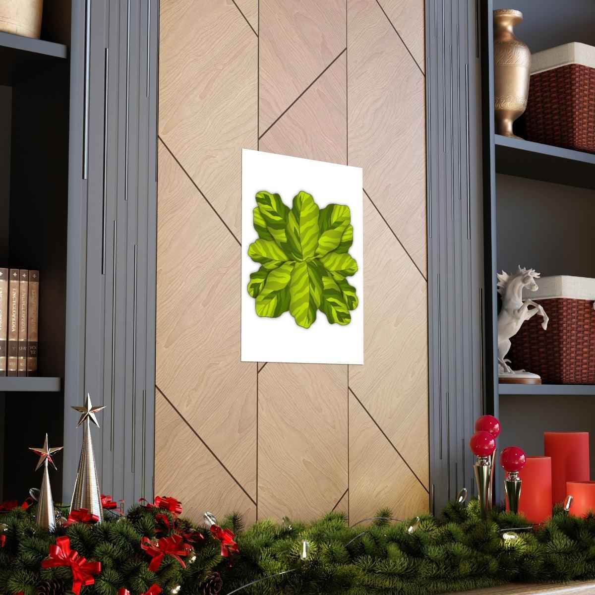 Calathea Yellow Fusion Botanical Print – Unframed Wall Art