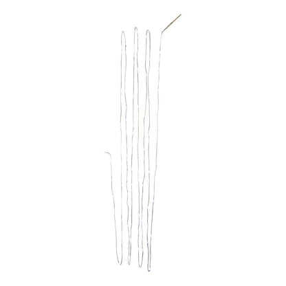 50-Light Cool White Soft Twinkle Fairy LED Silver Wire Light Set