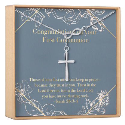 First Communion Cross Necklace