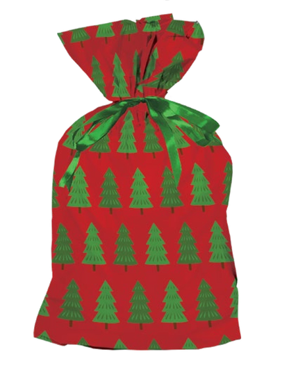 Wrap In A Hurry Jumbo Pull String Gift Bag - Tree Design