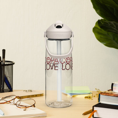 Copa Love · flip straw eco-friendly water bottle
