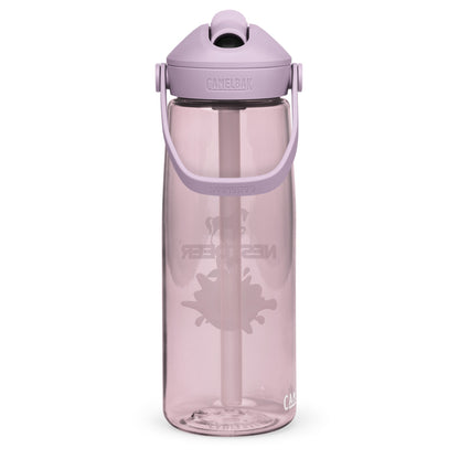 Flip straw water bottle