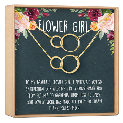 Flower Girl Necklace, Multiple Styles