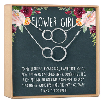 Flower Girl Necklace, Multiple Styles