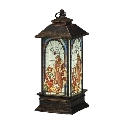 LED Lighted Holy Family Lantern - 5 Inch