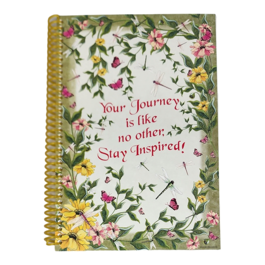 Wirebound 6X9 Unlined Journal - Butterflies and Dragonflies