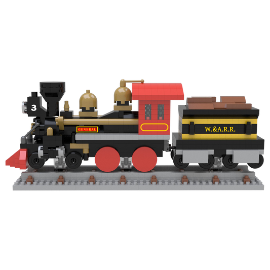 Mini Building Blocks - 4-4-0 Steam Locomotive
