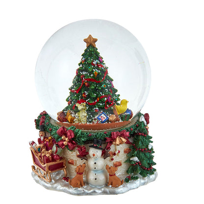 120MM Musical Christmas Tree Water Globe
