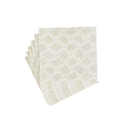 Basketry Flax - Cocktail Napkin