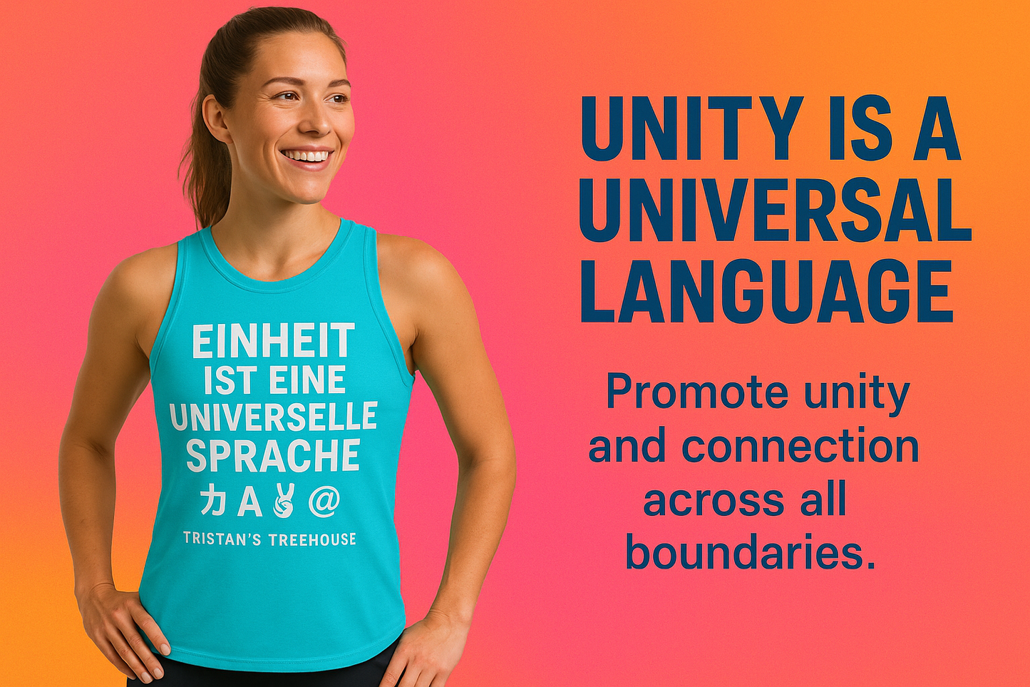 Unity is a Universal Language – Tank Top