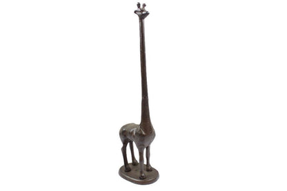 Cast Iron Giraffe Extra Toilet Paper Stand 19""